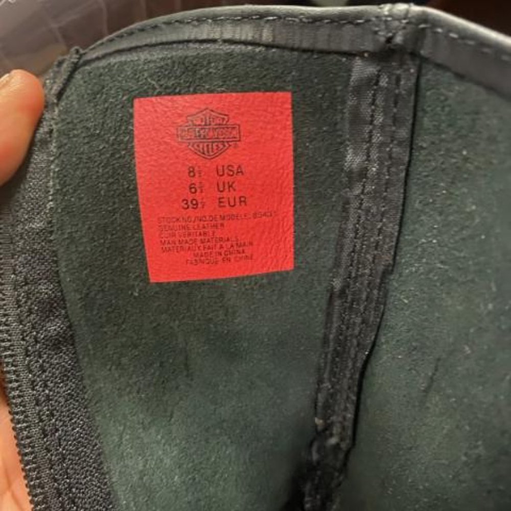 Women's Auburn Black Harness 9-Inch Motorcycle Boots